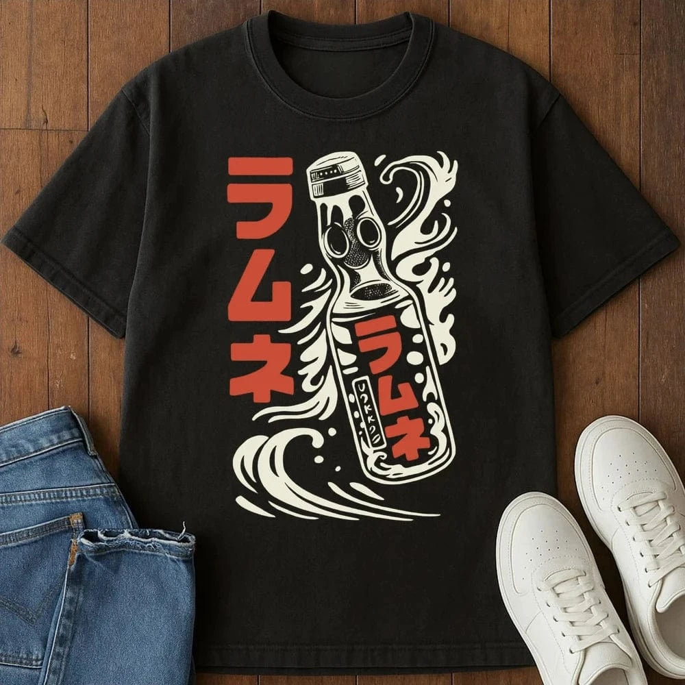 Ramune Up T-Shirt Black / S 15369724403088901490 T-Shirt