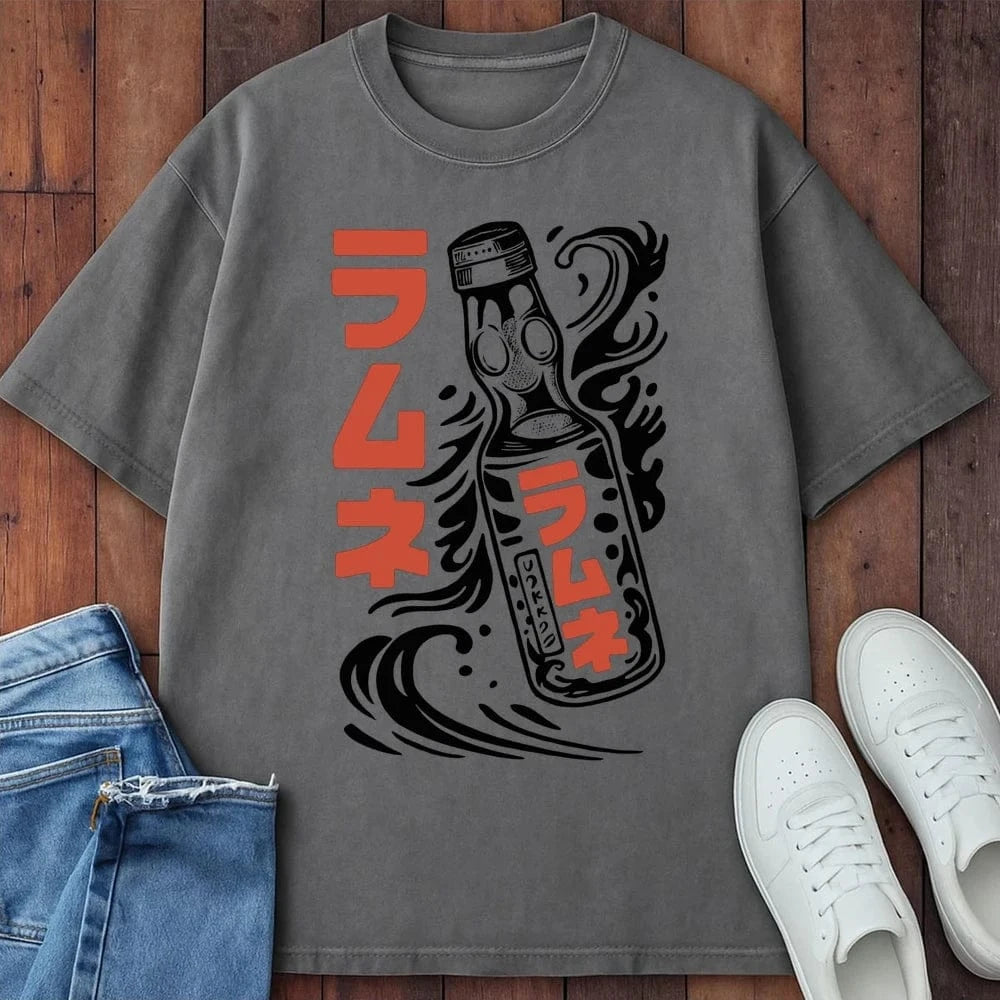 Ramune Up T-Shirt Grey / S 23944119907504754478 T-Shirt