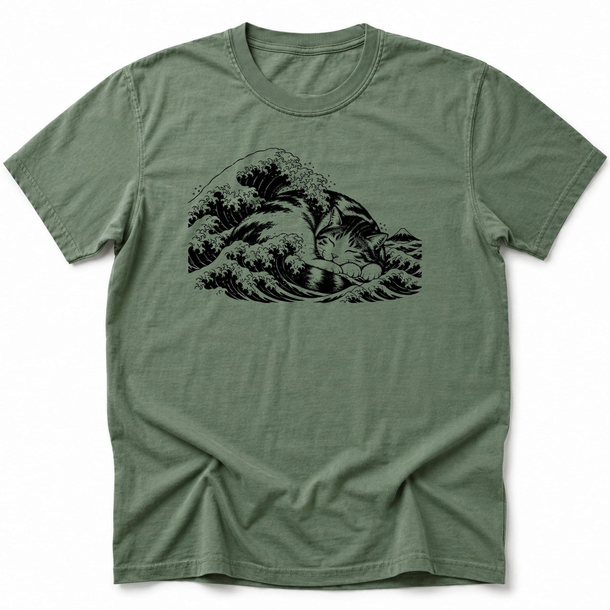 Resting Wave T-Shirt Moss / S 10466034143537110399 T-Shirt