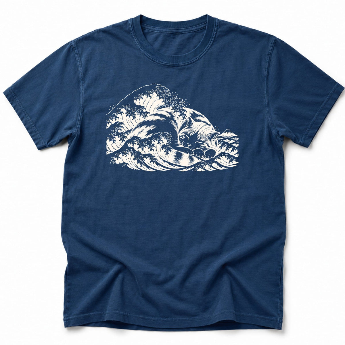 Resting Wave T-Shirt Navy / S 33196911469454873420 T-Shirt