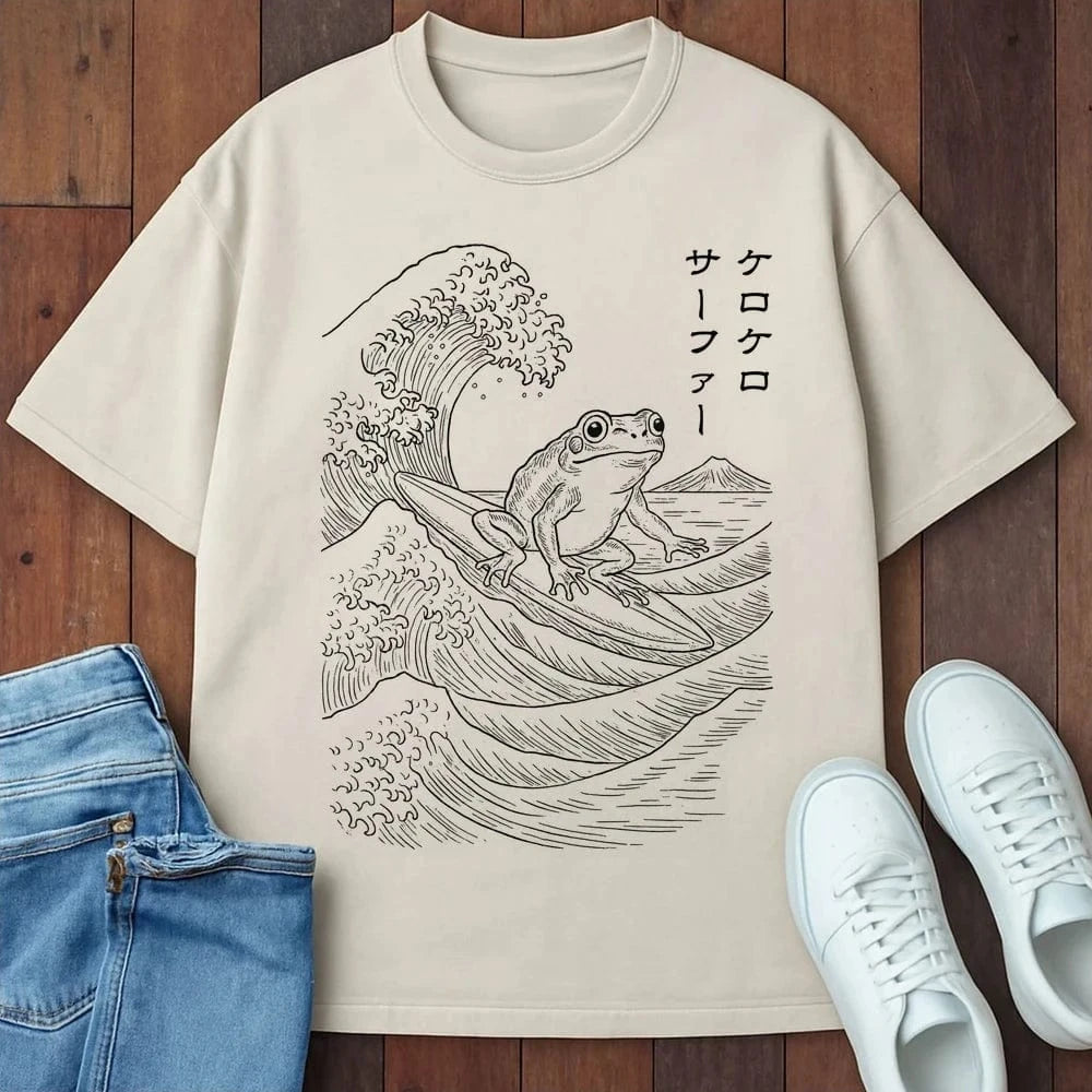 Ribbit Surfer T-Shirt Ivory / S 20005630097505063918 T-Shirt