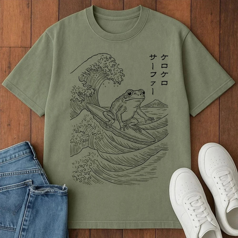 Ribbit Surfer T-Shirt Moss / S 33806862045609817682 T-Shirt