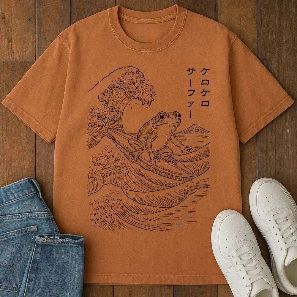 Ribbit Surfer T-Shirt Yam / S 12718373392433933891 T-Shirt