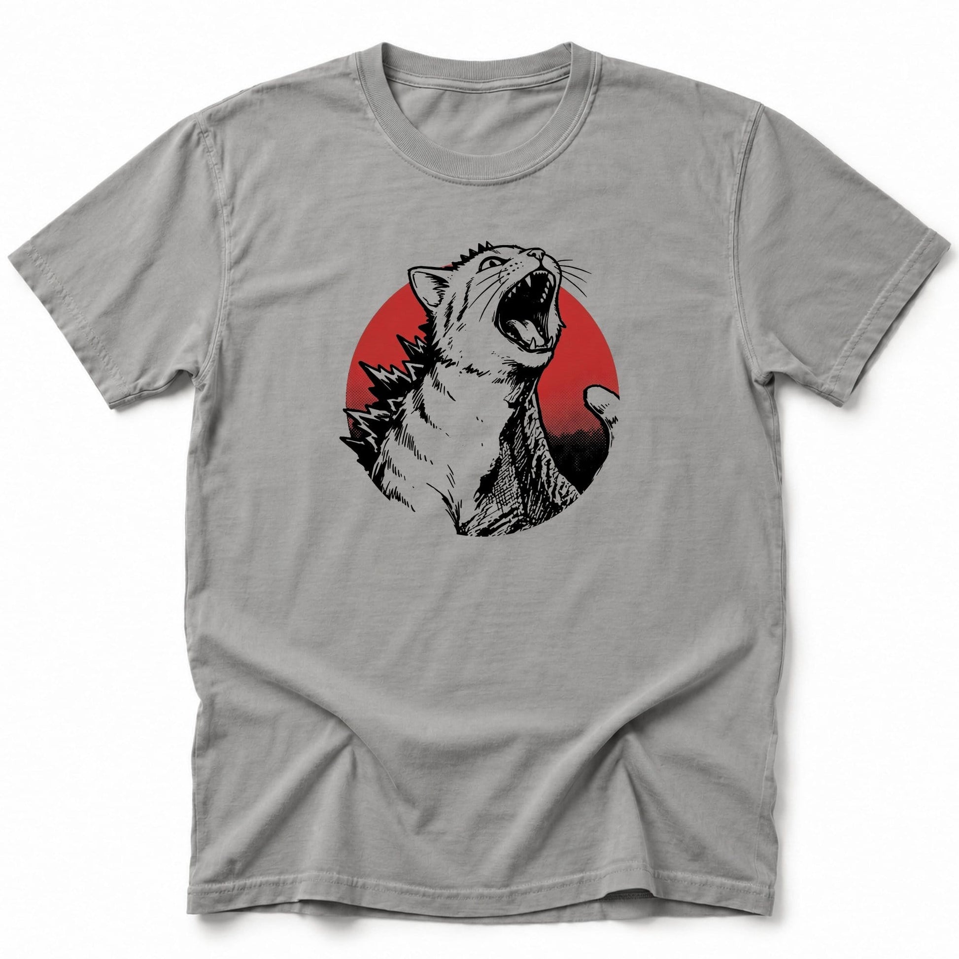 Rising Kyattojira Meow T-Shirt Grey / S 27139909493006718429 T-Shirt