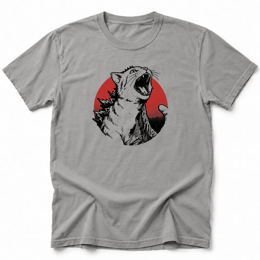 Rising Kyattojira Meow T-Shirt Grey / S 27139909493006718429 T-Shirt