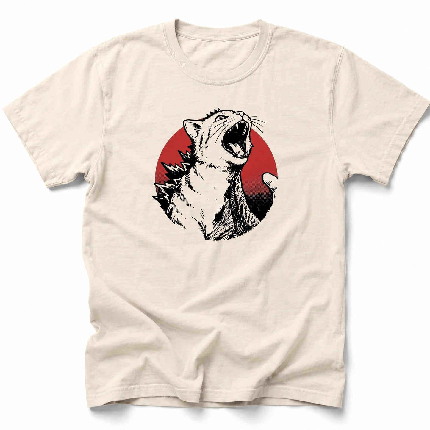 Rising Kyattojira Meow T-Shirt Ivory / S 19762723063322591729 T-Shirt