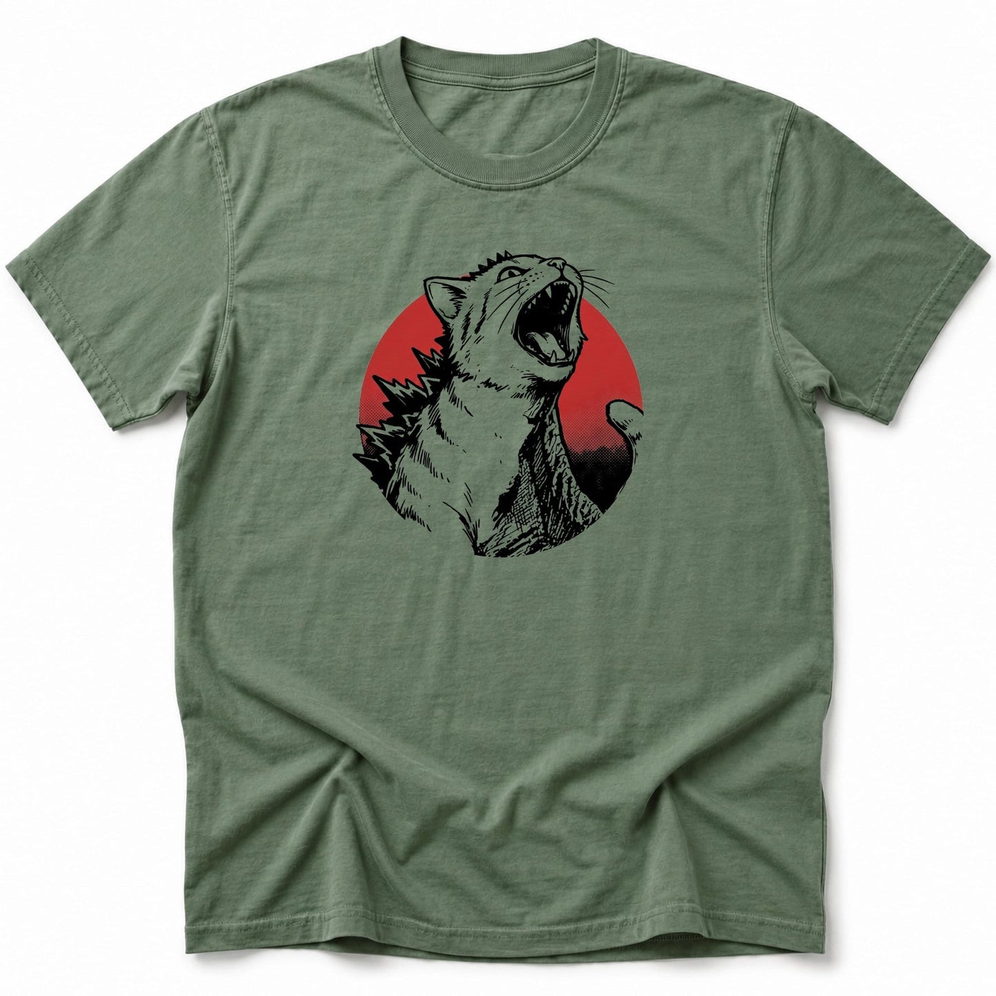 Rising Kyattojira Meow T-Shirt Moss / S 29937308377832809808 T-Shirt