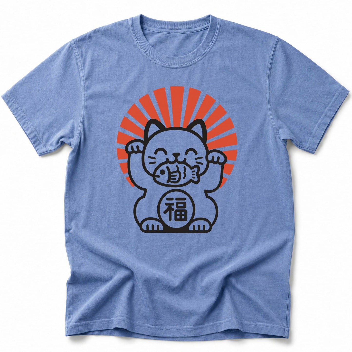 Rising Maneki T-Shirt Blue Jean / S 13101512633135563386 T-Shirt