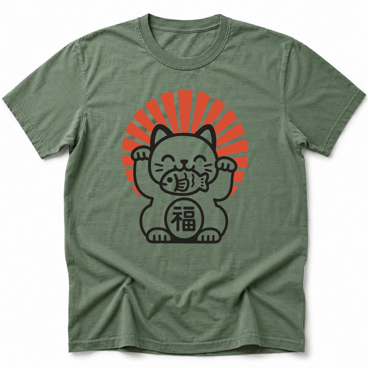 Rising Maneki T-Shirt Moss / S 56722346270867664477 T-Shirt