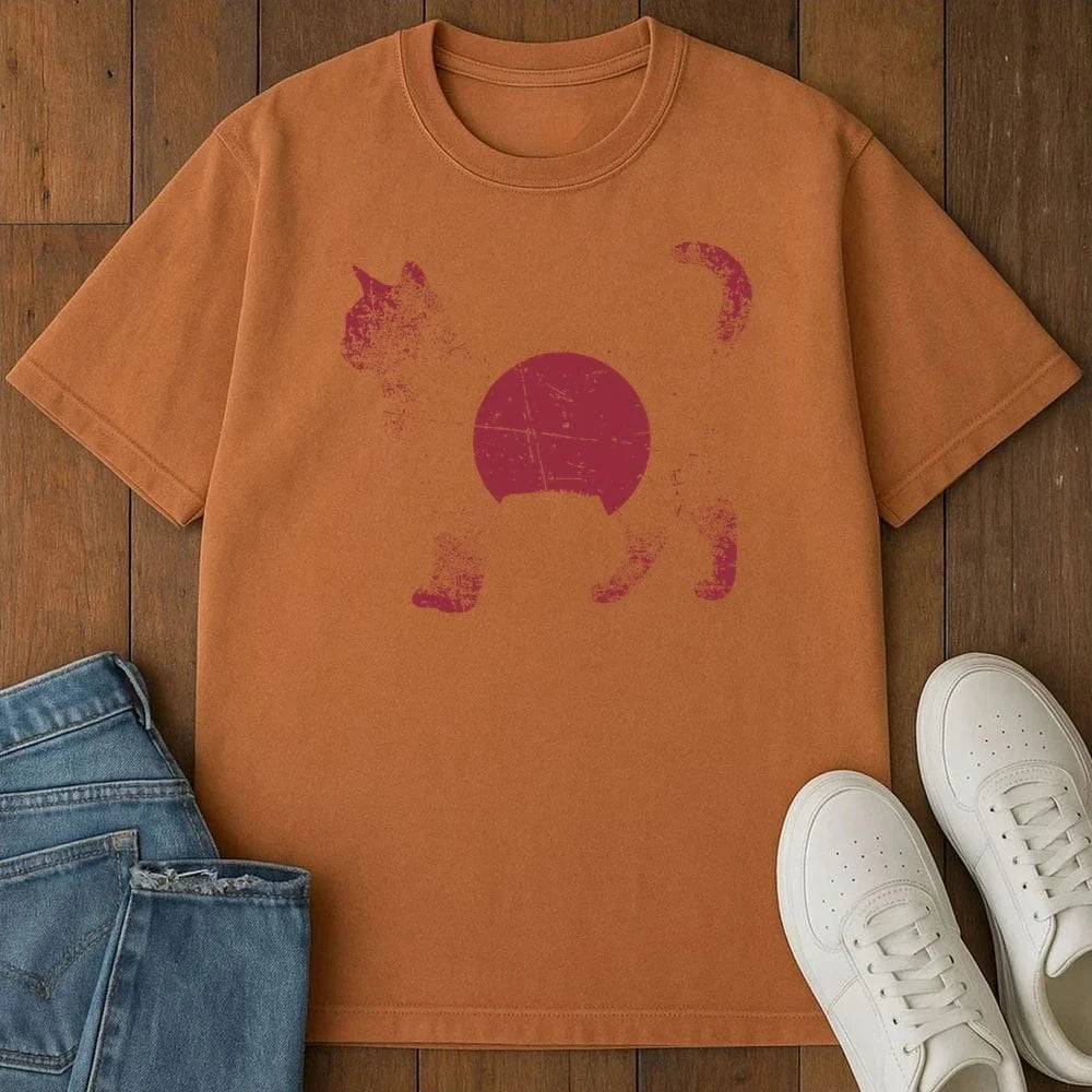 Rising Sun Cat T-Shirt Yam / S 87888424633077087135 T-Shirt