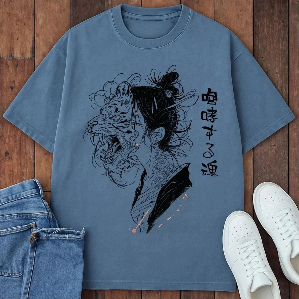 Roaring Spirit T-Shirt Blue Jean / S 28226519903567303747 T-Shirt