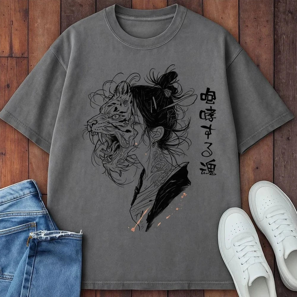 Roaring Spirit T-Shirt Grey / S 25014931337516259505 T-Shirt