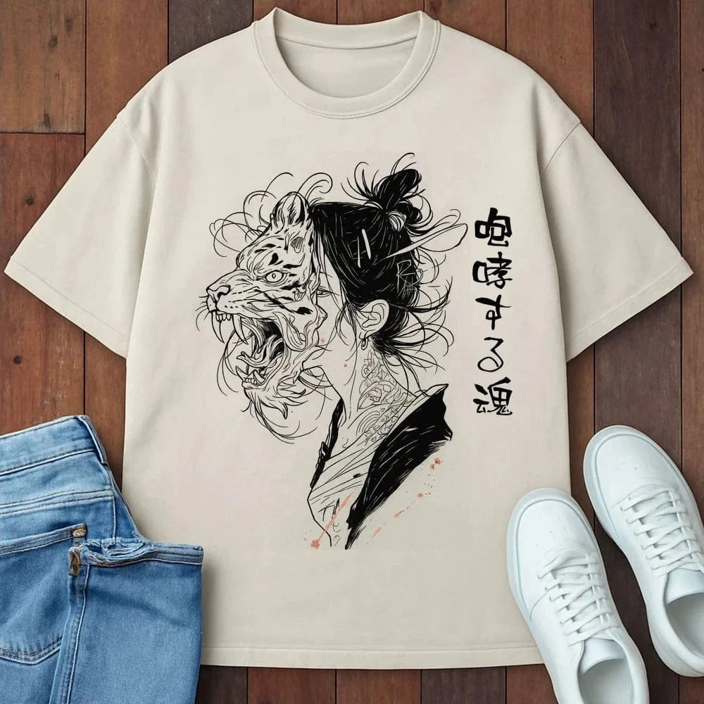 Roaring Spirit T-Shirt Ivory / S 84497098853136403361 T-Shirt