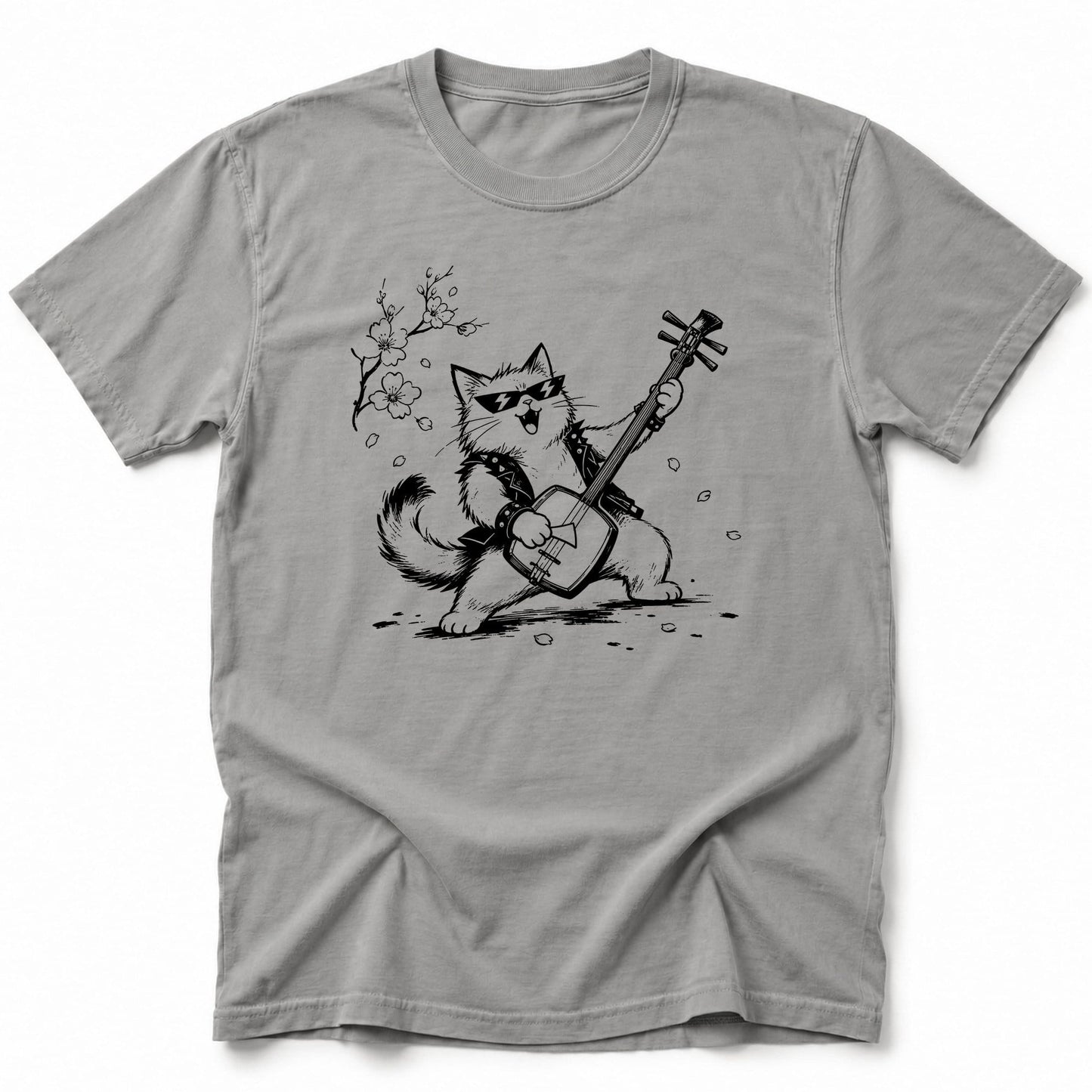 Rock N Purr T-Shirt Grey / S 32170691150051088692 T-Shirt