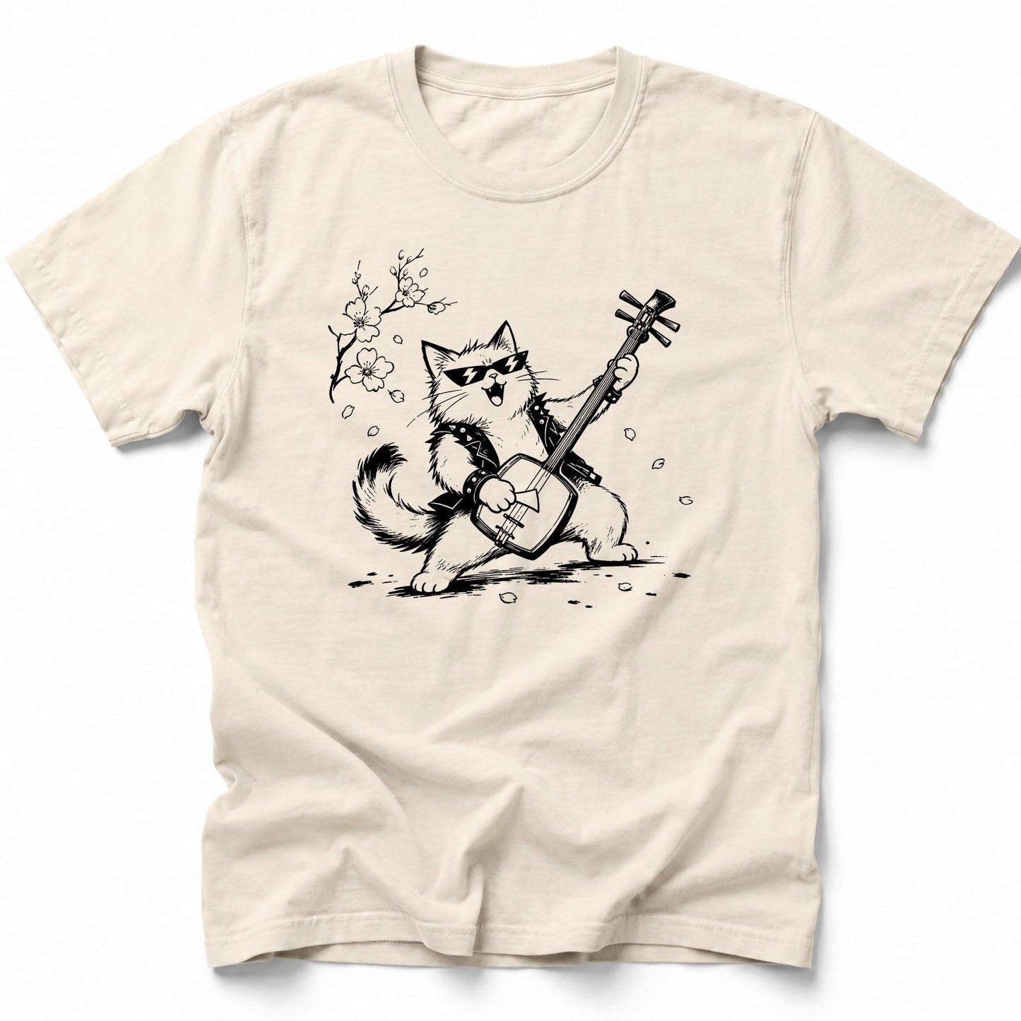 Rock N Purr T-Shirt Ivory / S 23485404646296341733 T-Shirt