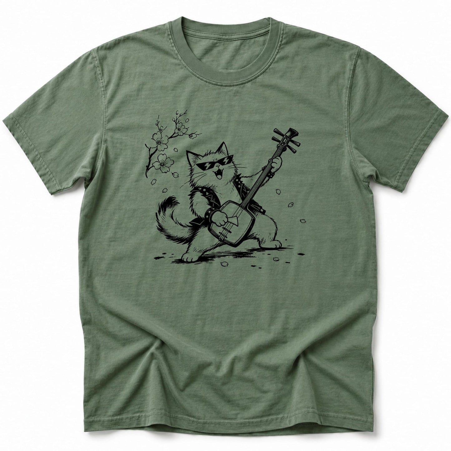 Rock N Purr T-Shirt Moss / S 15109350208943654217 T-Shirt