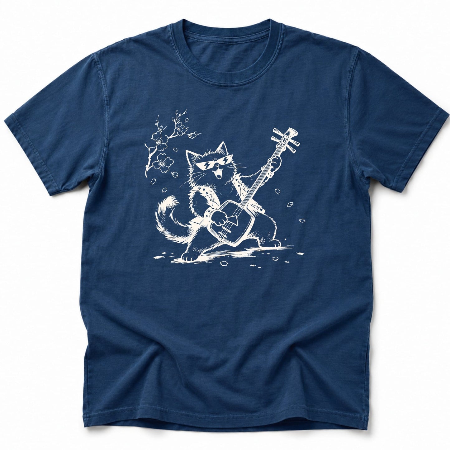 Rock N Purr T-Shirt Navy / S 21910777169997985492 T-Shirt