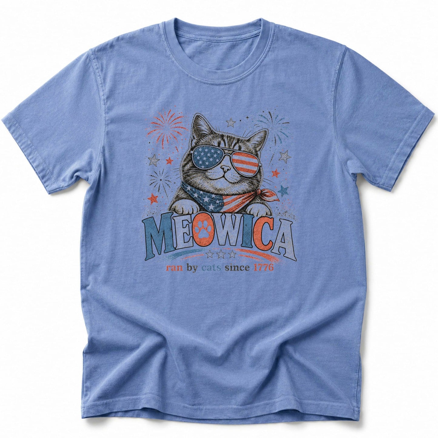 Run By Cats 1776 T-Shirt Blue Jean / S 25555687512755833560 T-Shirt