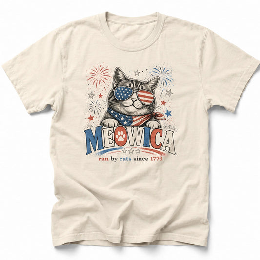 Run By Cats 1776 T-Shirt Ivory / S 37713057621818294972 T-Shirt