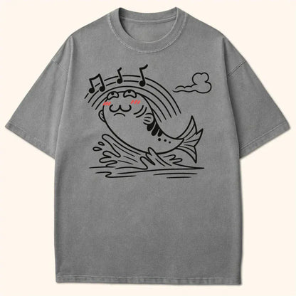 Sakana-Kun T-Shirt Grey / S 21488271757216815424 T-Shirt