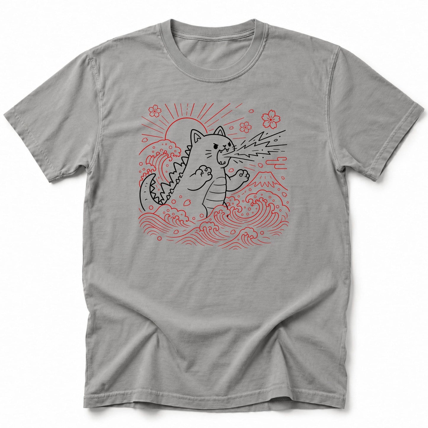 Sakura Blast T-Shirt Grey / S 28165959558542665020 T-Shirt