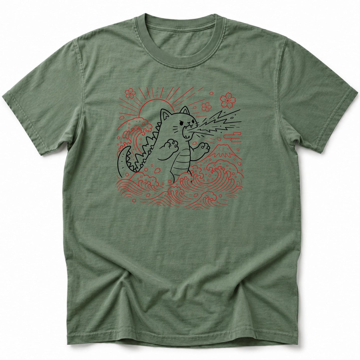 Sakura Blast T-Shirt Moss / S 33128865463952082195 T-Shirt