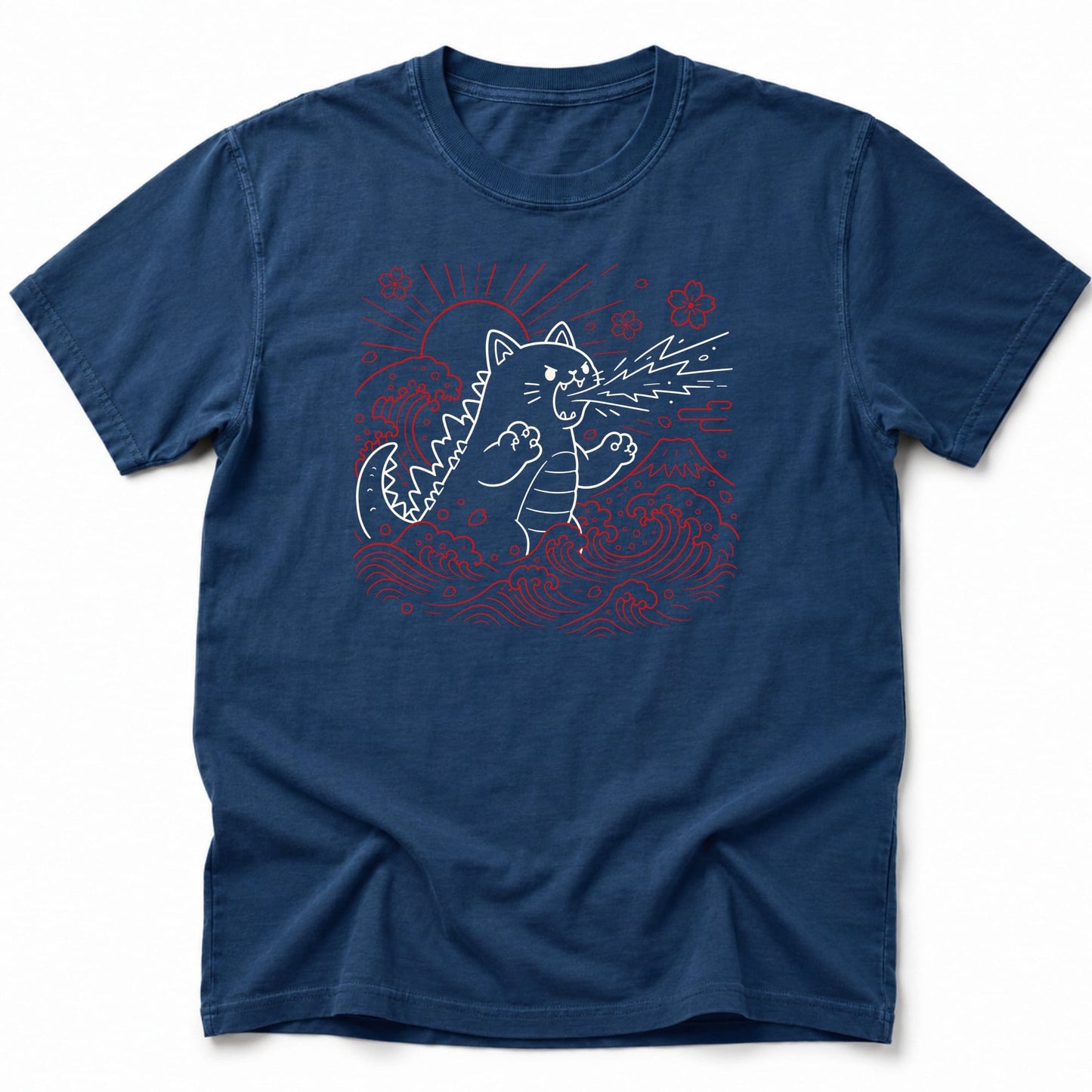 Sakura Blast T-Shirt Navy / S 31805527306967741765 T-Shirt