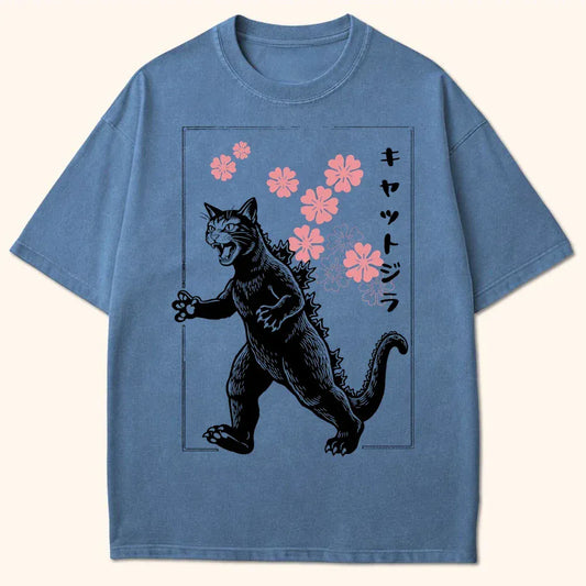 Sakura Kyattojira T-Shirt Blue Jean / S 10612621797619035889 T-Shirt