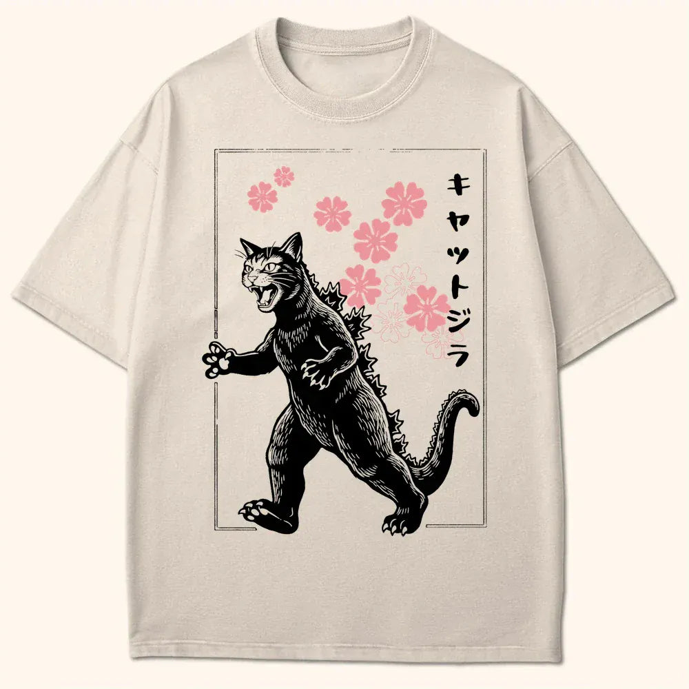 Sakura Kyattojira T-Shirt Ivory / S 10123942211355661893 T-Shirt