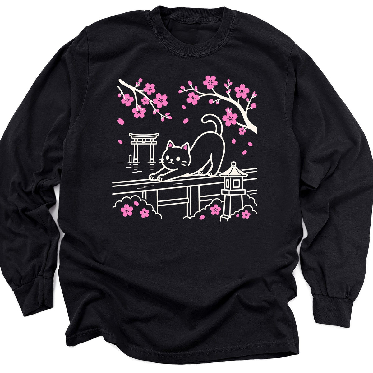 Sakura Stretch Long Sleeve Black / M 76807712033688111407 Long-sleeve