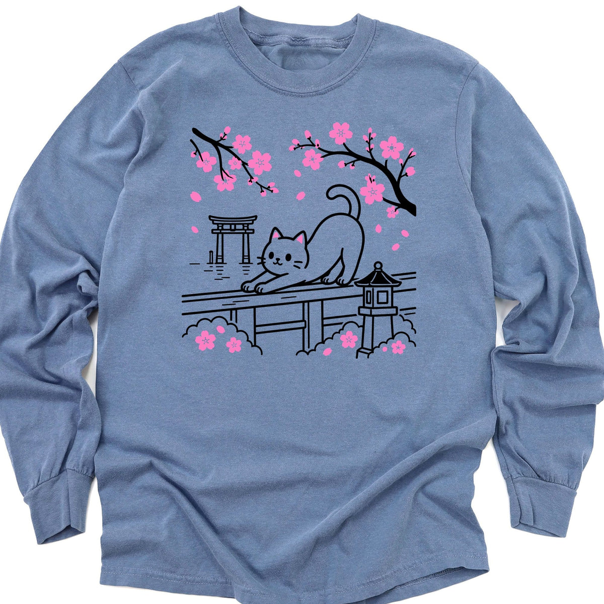 Sakura Stretch Long Sleeve Blue Jean / M 55313344549972949429 Long-sleeve