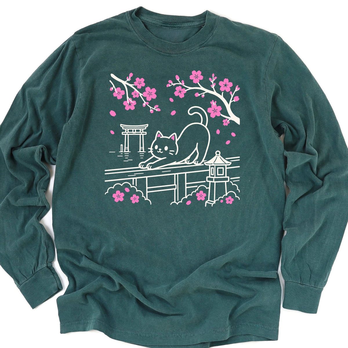 Sakura Stretch Long Sleeve Blue Spruce / M 26353391313018520092 Long-sleeve