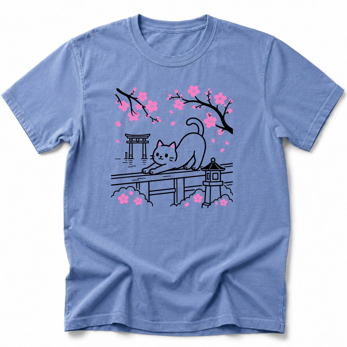 Sakura Stretch T-Shirt Blue Jean / S 78726583534638350581 T-Shirt