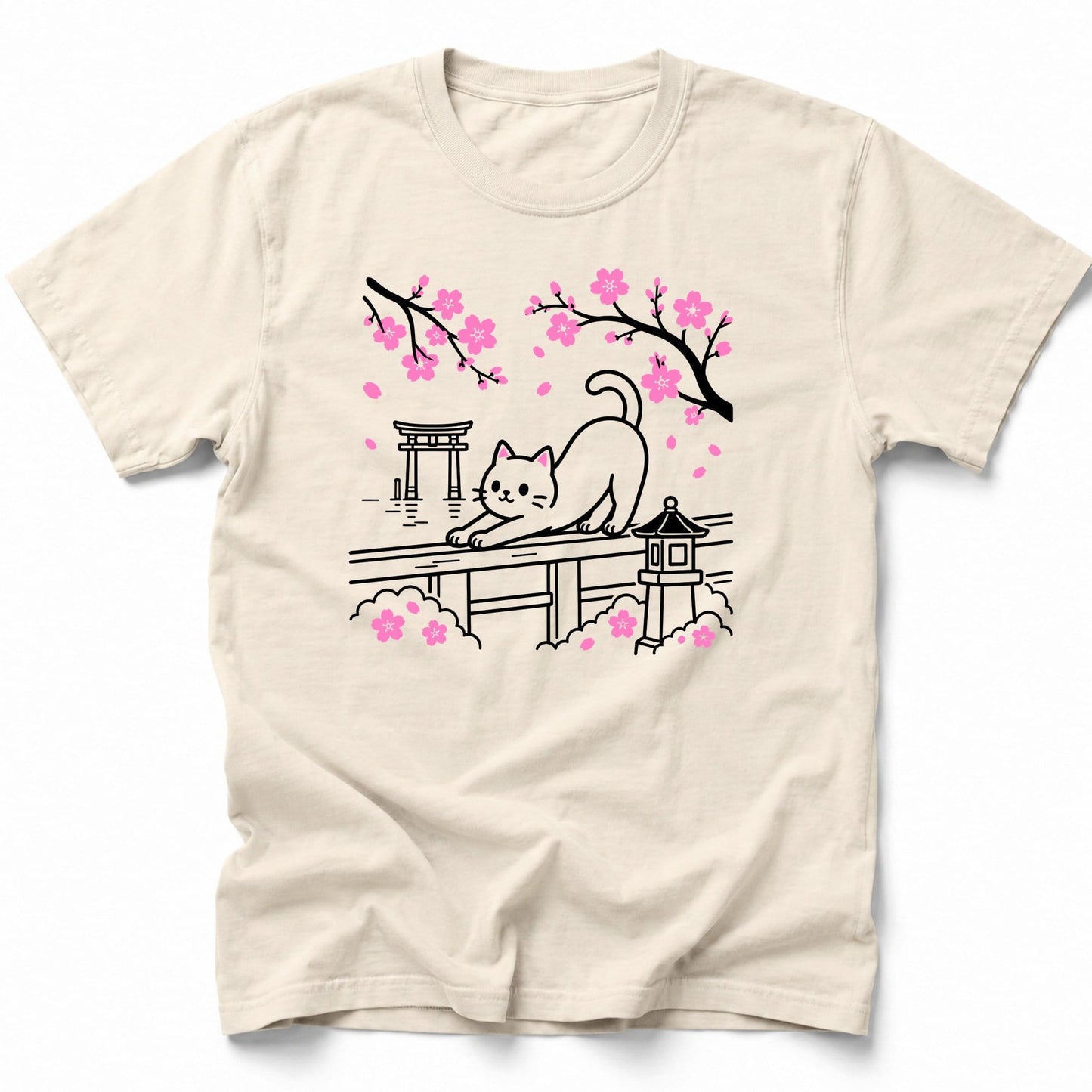Sakura Stretch T-Shirt Ivory / S 31597186657345649159 T-Shirt