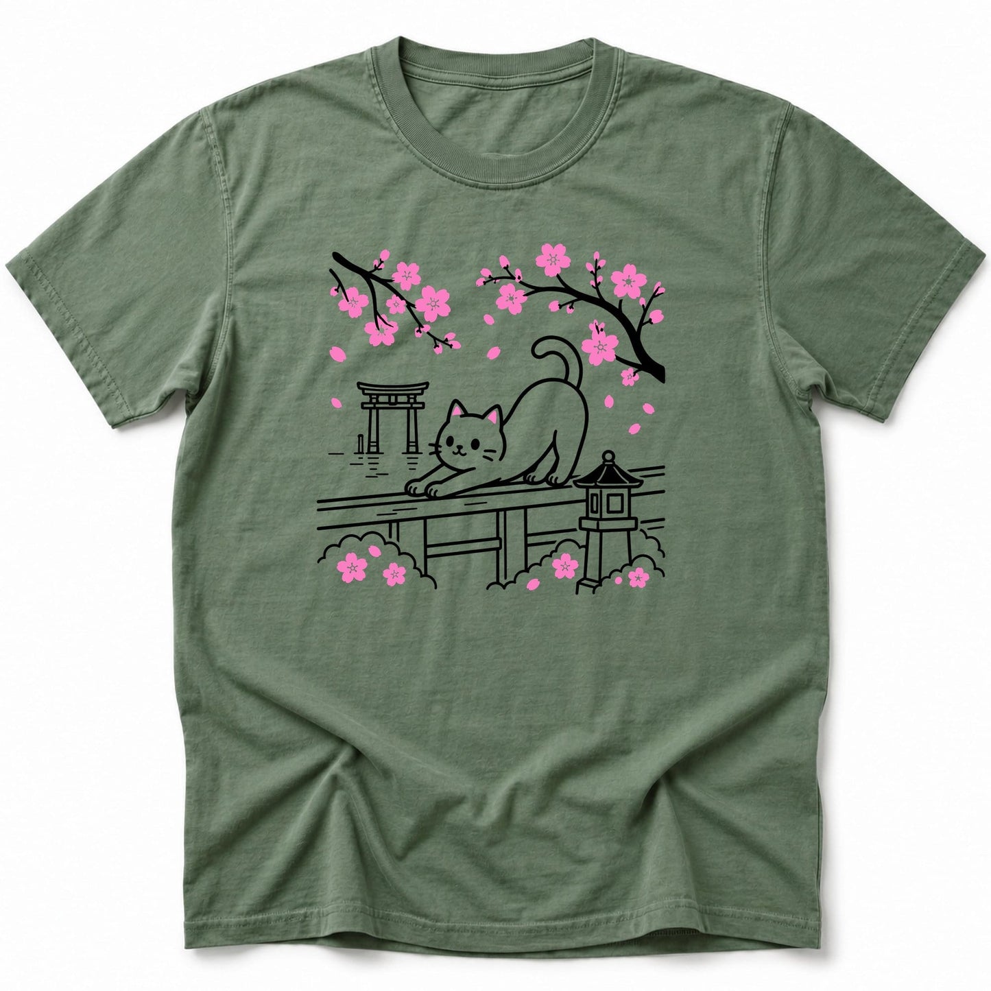 Sakura Stretch T-Shirt Moss / S 11339431437565061471 T-Shirt