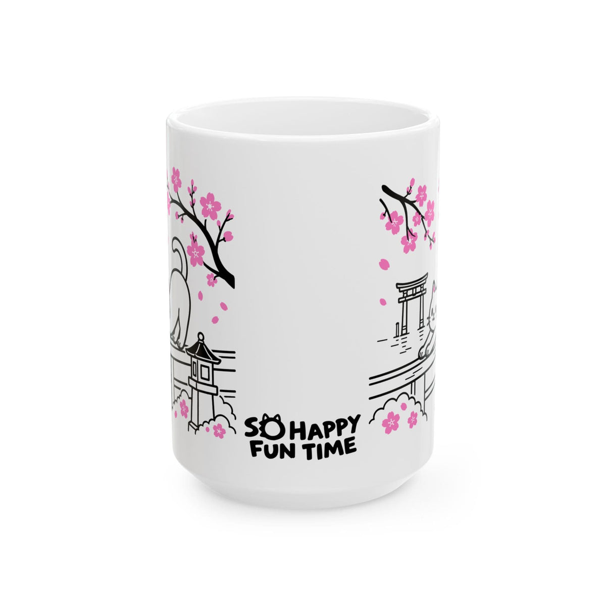 Sakura Stretch White Mug (15oz) 15oz 22102045724881529900 Mug