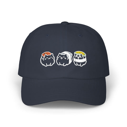 Seaweed Chokku Embroidered Classic Cap — Black & Navy Navy / One size 22880597616119322193 Hats
