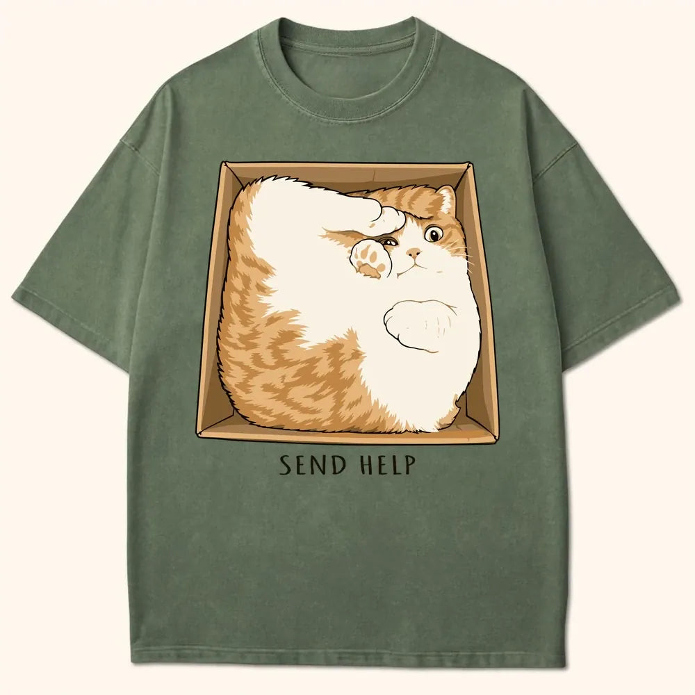 Send Help T-Shirt Moss / S 26194735700574806032 T-Shirt