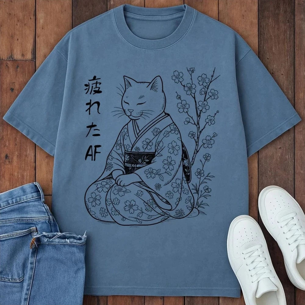 Serene Katmono T-Shirt Blue Jean / S 12083452760805696522 T-Shirt