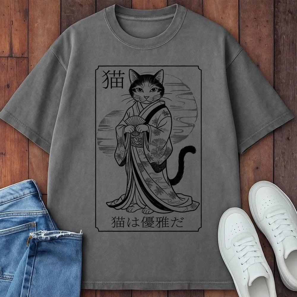 Shadowed Grace T-Shirt Grey / S 32562454689577384955 T-Shirt