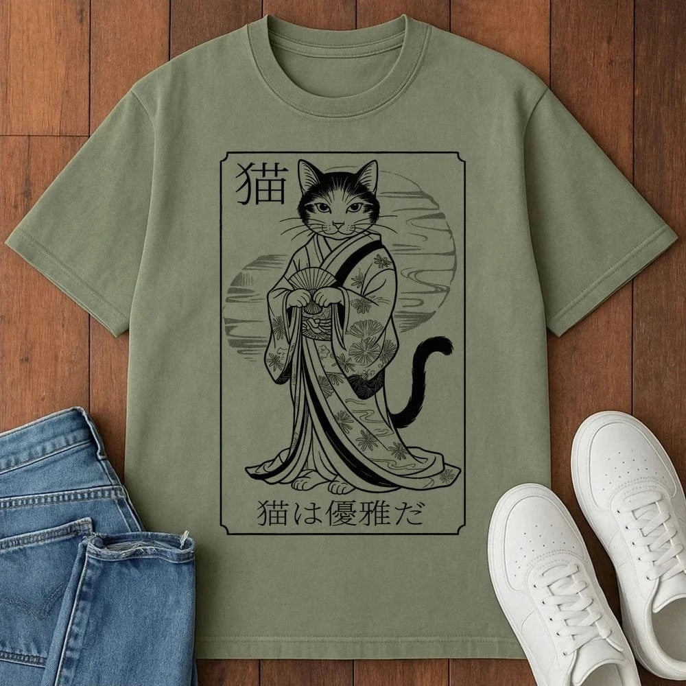 Shadowed Grace T-Shirt Moss / S 71716640523982644213 T-Shirt