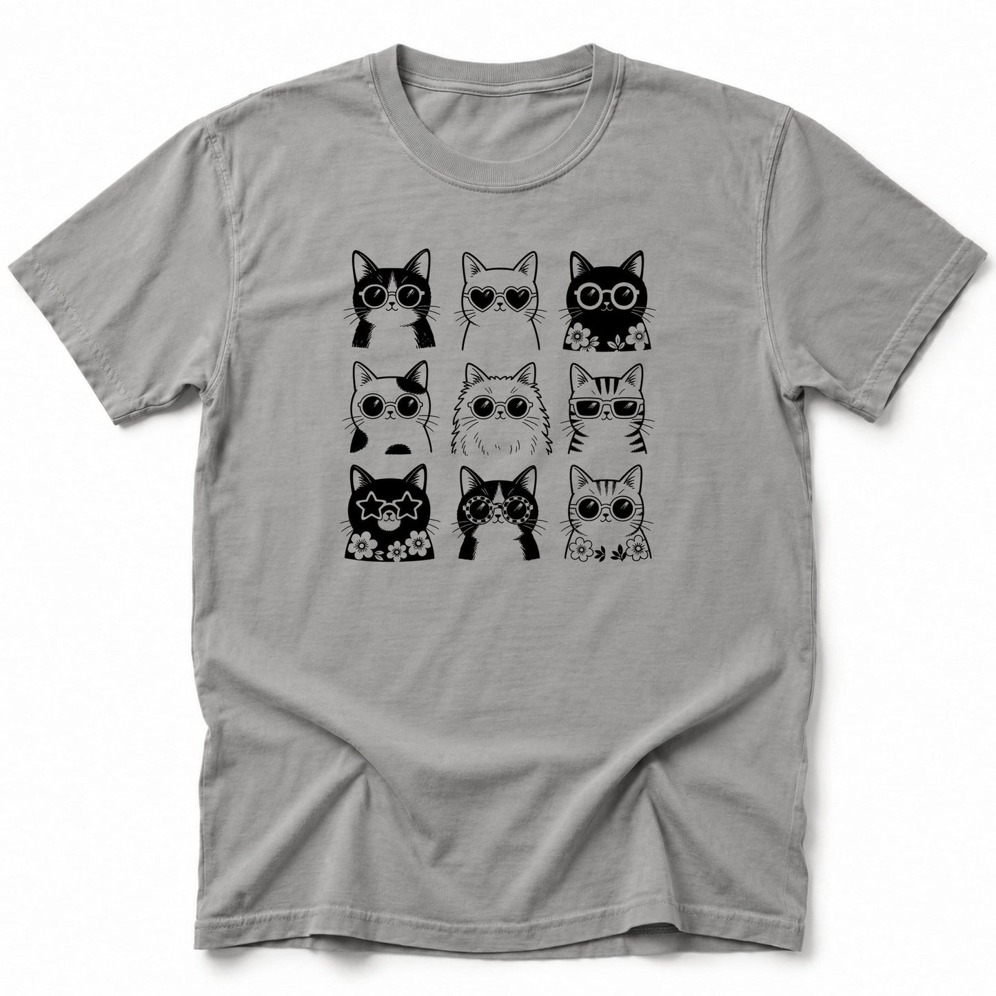 Shady Cats T-Shirt Grey / S 13235222251511843126 T-Shirt