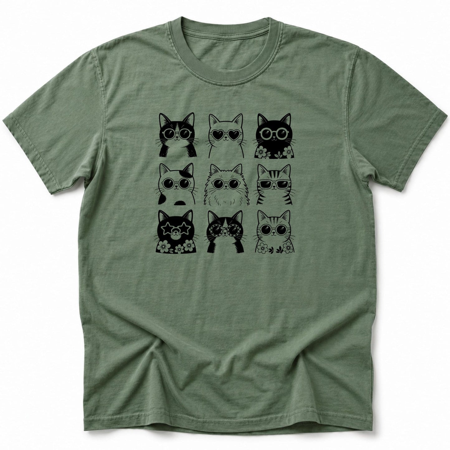 Shady Cats T-Shirt Moss / S 21224681068801080503 T-Shirt