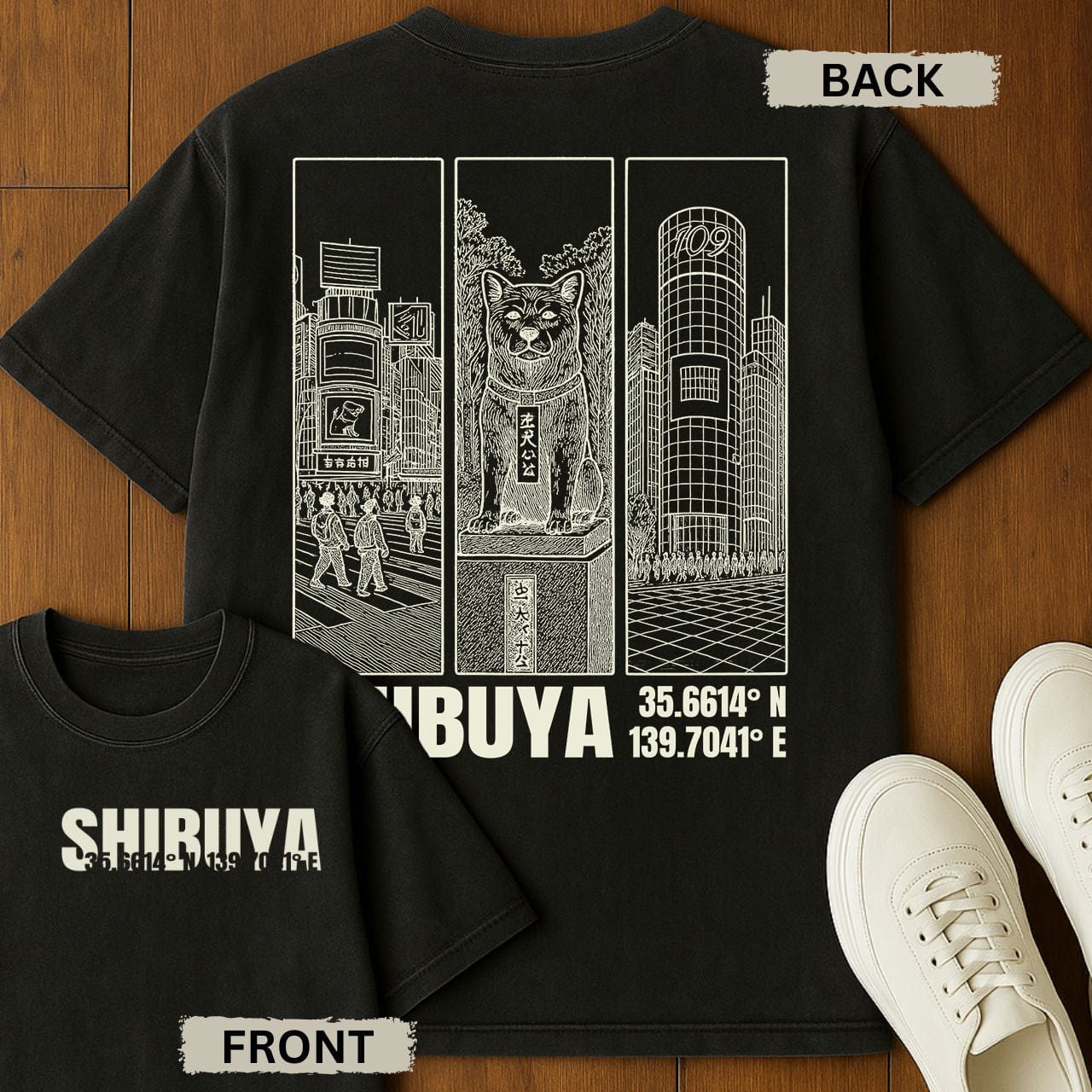 Shibuya Coords T-Shirt Black / S 15305243560369744892 T-Shirt