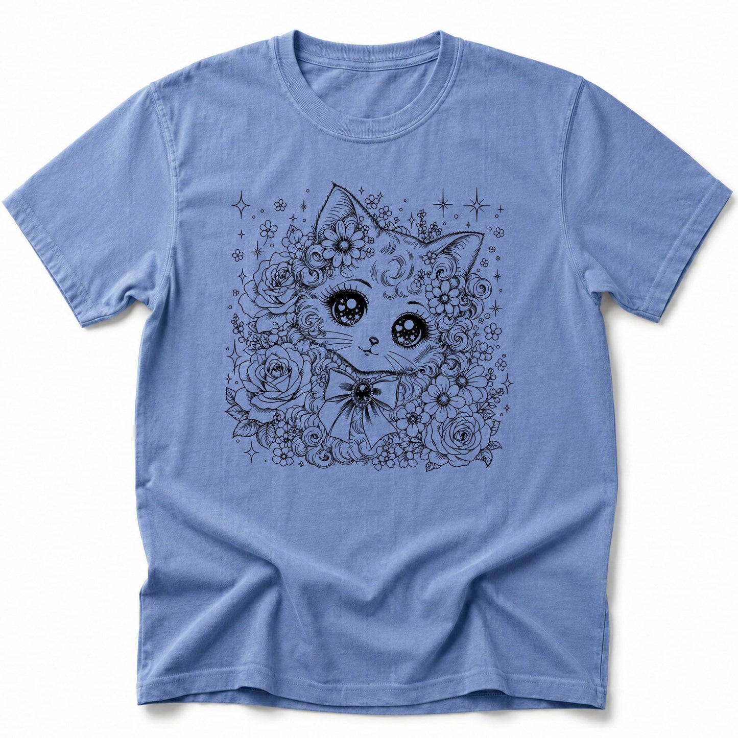Shoujo Cat T-Shirt Blue Jean / S 33913336582341480932 T-Shirt