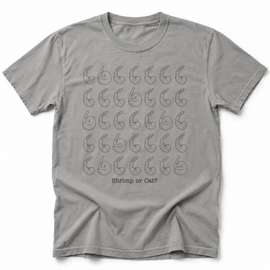 Shrimp or Cat Bespoke T-Shirt Grey / S 33875941666800692983 T-Shirt