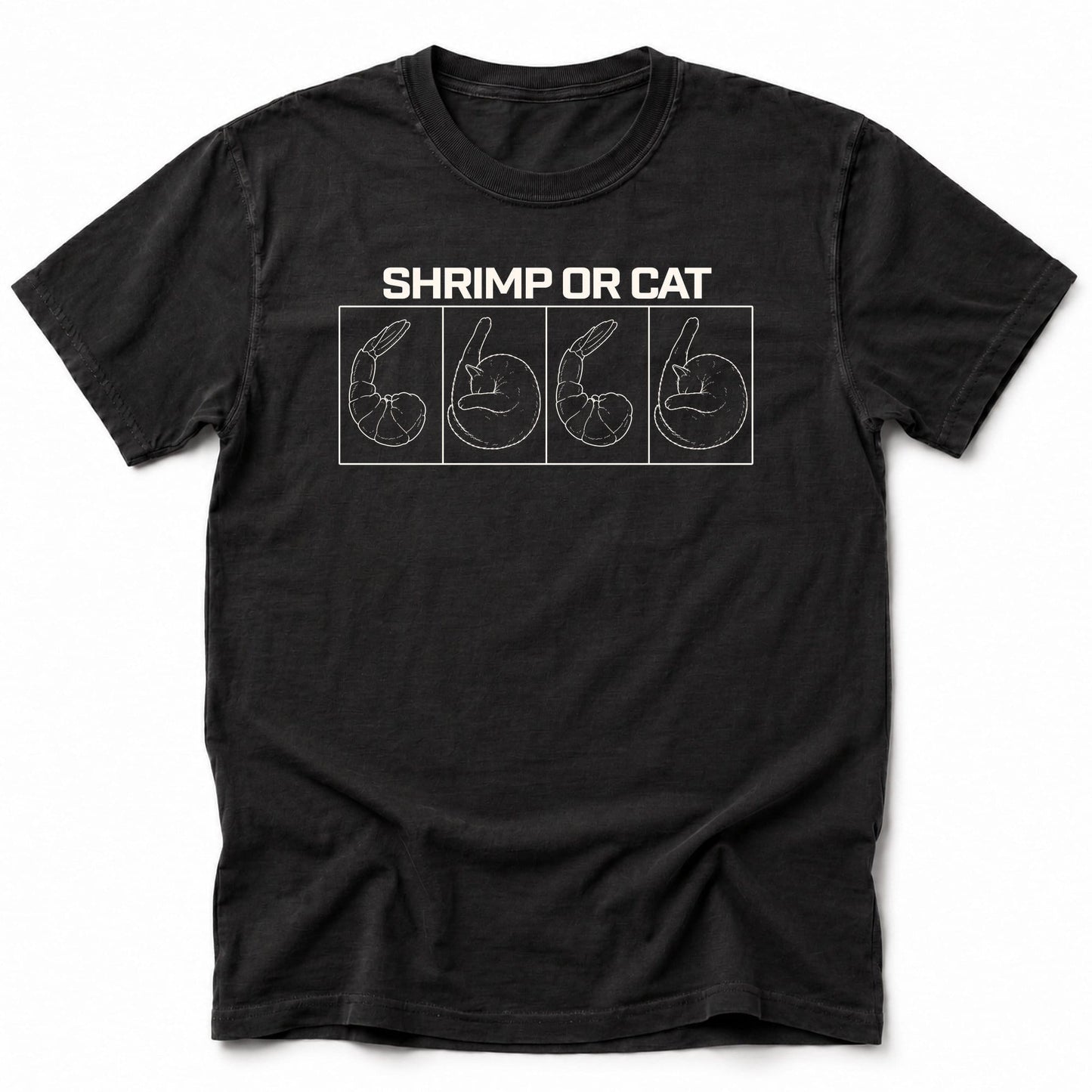 Shrimp or Cat T-Shirt Black / S 33929755008568231189 T-Shirt