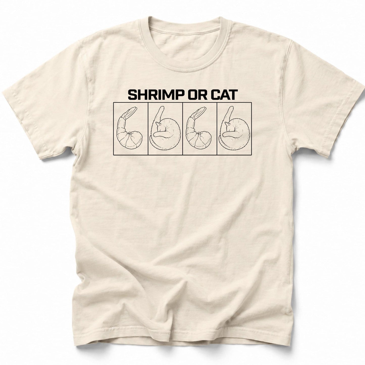 Shrimp or Cat T-Shirt Ivory / S 20288356184405598782 T-Shirt