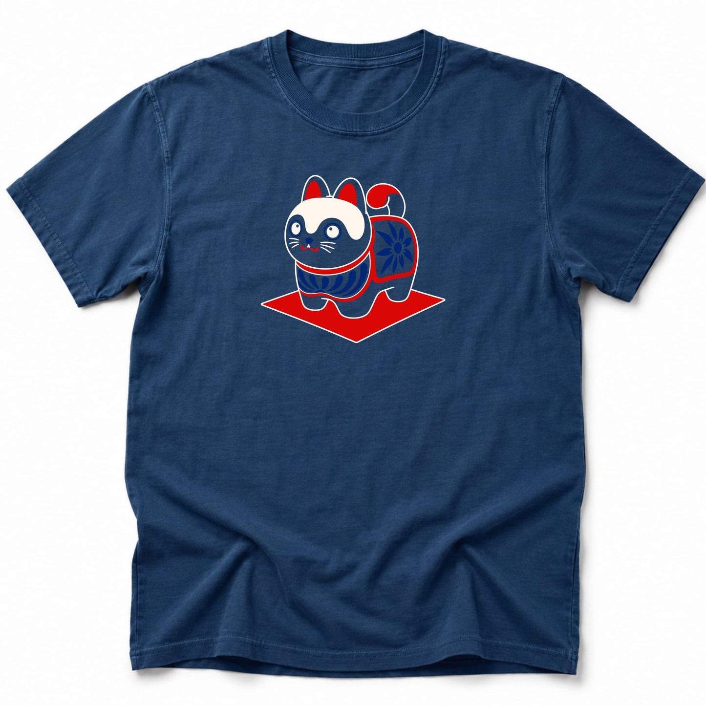 Simple Cat T-Shirt Navy / S 36217655037011306634 T-Shirt