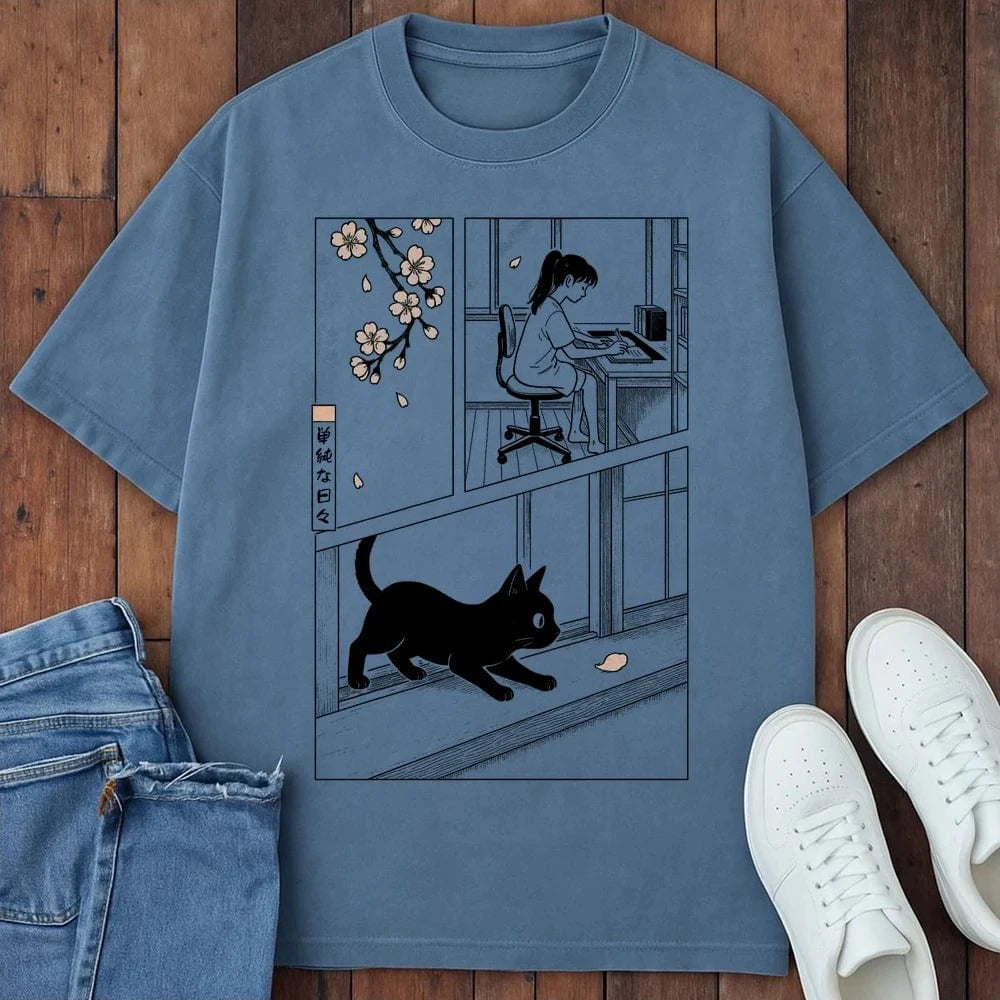 Simple Days T-Shirt Blue Jean / S 29196928832963769537 T-Shirt